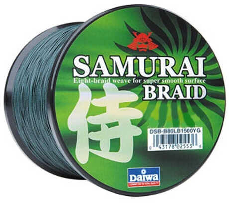 Daiwa Samurai Braid Filler Spool 300Y Green 55 lb. Test