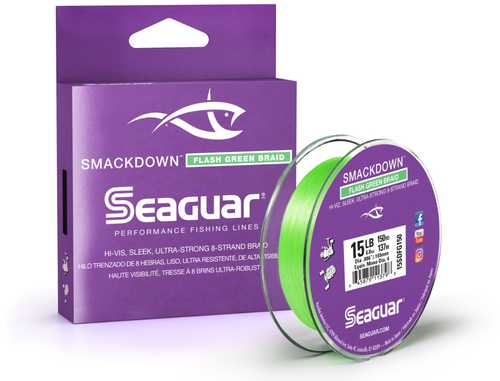 Seaguar Smackdown Flash Green 15SDFG150 8 Strand Braid