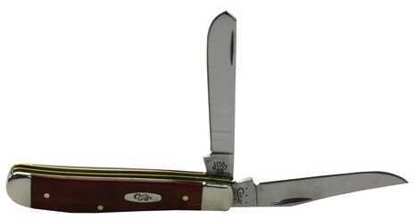 Case Cutlery Mini Trapper Folder Pocket Knife With Chestut Bone Handle 3-1/2"