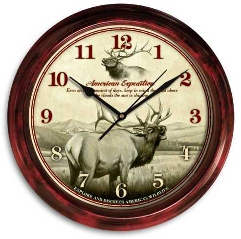 American Expedition Signature Series Clock - Elk