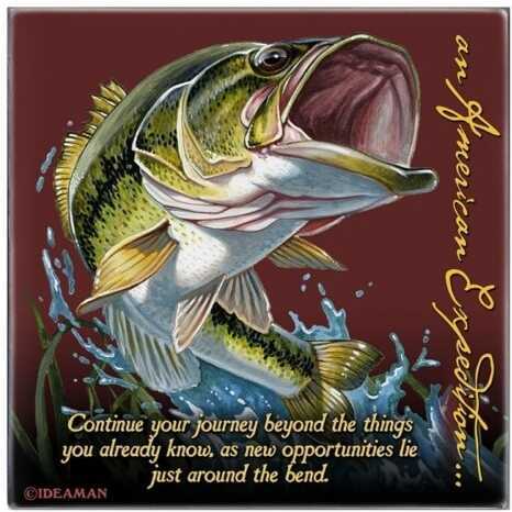 American Expedition Square Coaster - Largemouth Bass