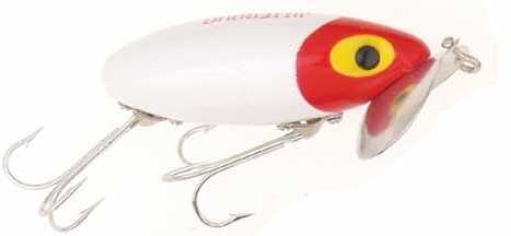 Arbogast Lures JITTRBUG 5/8 3" WHT Red Head