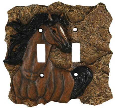 Rivers Edge Products REP New Horse Double Switch Plate Cover 663