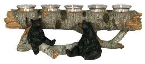 Rivers Edge Products 5 Pc Bear Candleholder 697