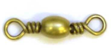 Eagle Claw Fishing Tackle Barrel Swivel Brass Size2/0 3Pk 01011-029