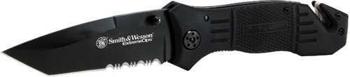 Smith & Wesson Extreme Ops Black Knife Rubber Alum Handle SWFR2S