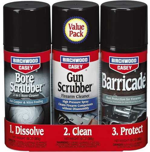 Birchwood Casey GBS123 Package Gun Scrubber/Bore Scrubber/Barricade Combo 33309