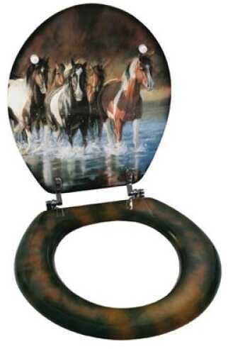 Rivers Edge Products V Shultz Horse Toilet Seat 748