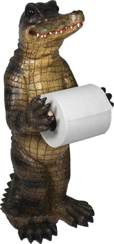 Rivers Edge Products Alligator Standing Toilet Paper Holder 806