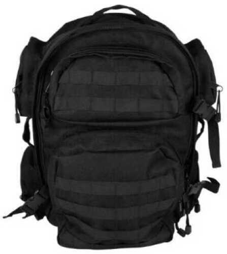 NCSTAR Tactical Backpack 18" x 12" x 6" Main Compartment Nylon Black Adjustable Shoulder Straps Exterior PALS/ MOLLE Web