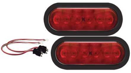 Optr 6In.Oval Led Light Set W/Grommet And Plug TLL-12Rk