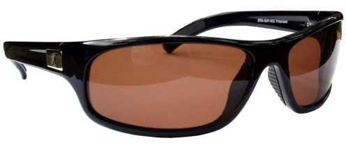 AES Outdoors Browning Safari Sunglasses Polarized Lens Amber Black Frame BRN-SAF-002