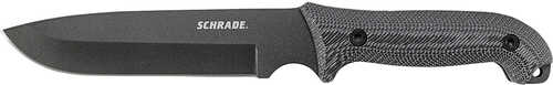 Schrade SCHF52 Fixed 7.0 in Black Blade Micarta Handle