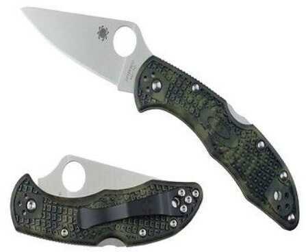 Spyderco Delica 4 Folding Knife Zome Green