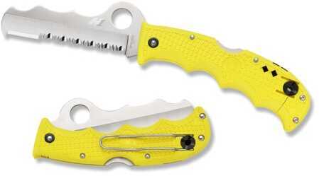 Spyderco Assist Salt Folding Knife Yellow