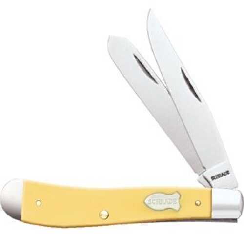 Schrade Old Timer Gunstock Trapper Knife 2-Blade Yellow Md: 94OTY