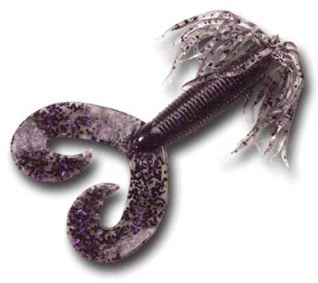 Chompers 5In. Twin Tail Skirted Grub 10Pk Green Pumpkin With Purple Flakes Mn# Hg535