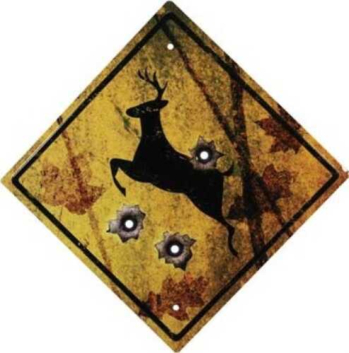 Click to see larger image. Rivers Edge Products 11.5" x Tin Sign Deer Crossing 1485