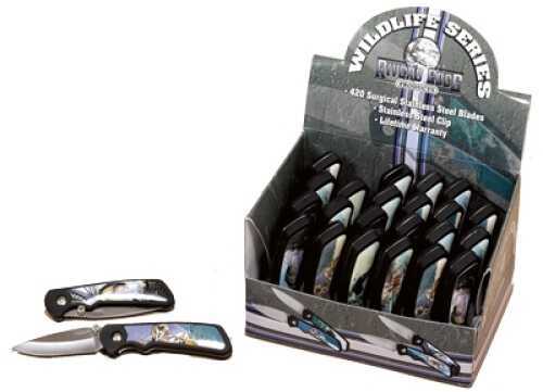 Click to see larger image. Rivers Edge Products 24 Pc Pocket Knife Assort Bass/Deer/Fish/Eagle 703