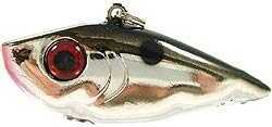 Strike King SK RED EYE SHAD 1/2oz CHROME Black REYESD12-402