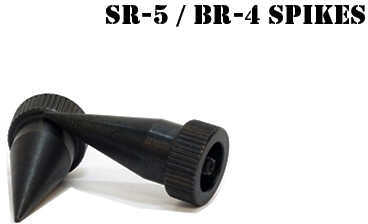 Accu-Tac Spike Feet Set Fits SR5/Br4 BIPODS Steel Black