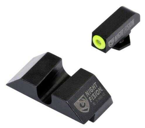 Night Fision GLK001014YGZ Sight Set Square Front/U-Notch Rear for Glock 17