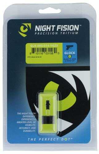Night Fision GLK003014YGZ Sight Set Square Front/U-Notch Rear for Glock 42/43