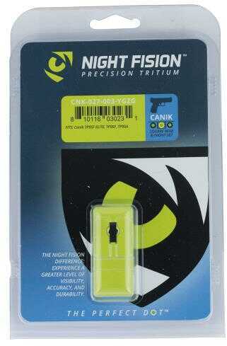 Night Fision Perfect Dot Sight Set Canik TP9SF Elite and TP9SA Front Square Rear Yellow with Green