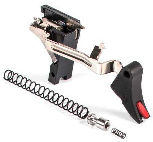 ZEV Technologies Pro Curved Drop in Trigger Kit Fits Glock 9MM Gen 1-3 Black w/ Red Safety CFT-PRO-DRP-3G9-B-R