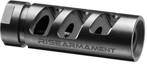 Rise Armament Ra701223Black AR15 Compensator 223 Remington/5.56 Nato 1/2X28 tpi<span style="font-weight:bolder; "> 416</span> Stainless Steel Black Nitride