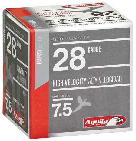 Aguila 28 Gauge 2.75 in 3/4 Oz #7.5 Shot 25 Rounds