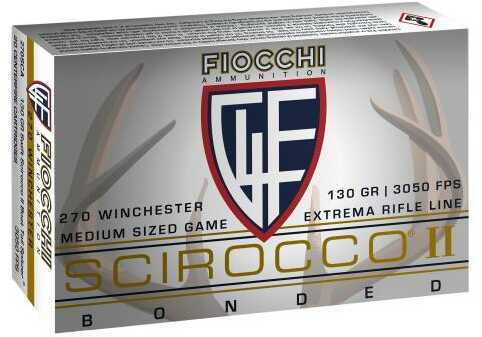 270 Winchester 20 Rounds Ammunition Fiocchi Ammo 130 Grain Bonded Polymer Tip