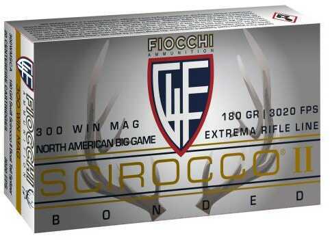 300 Winchester Magnum 20 Rounds Ammunition Fiocchi Ammo 180 Grain Bonded Polymer Tip