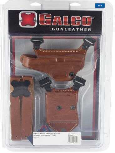 Galco MCII652 Miami Classic II Shoulder System S&W Shield Steerhide Tan