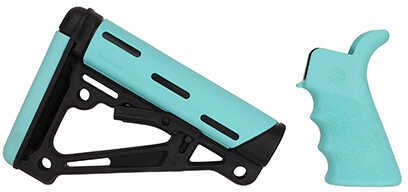 Hog 13456 AR15 Kit Grip/Coll Buttstock Mil Aqua