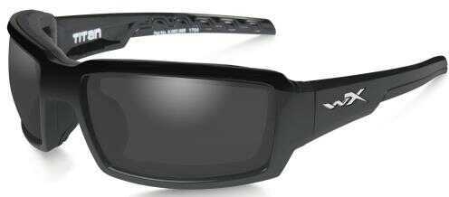 Wiley X Titan Eye Protection Polarized Smoke Grey Lens Black Gloss Frame