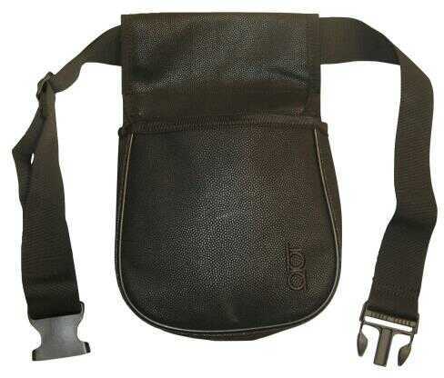 Boyt Harness 23284 Classic Divided Shell Pouch with 2" Wide Belt Leather Black