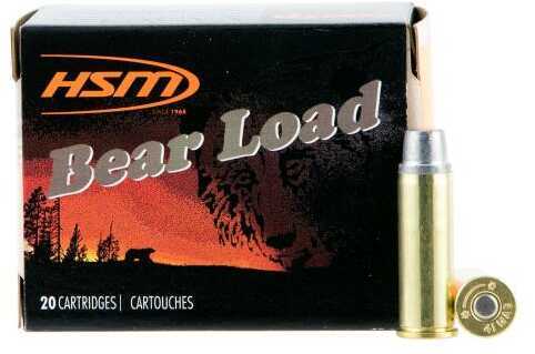 41 Remington Magnum 20 Rounds Ammunition HSM 230 Grain Lead Semi WadCutter