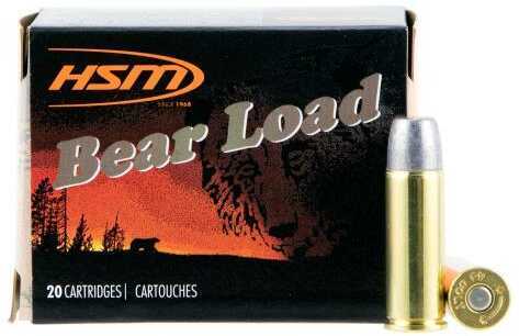 45 Colt 20 Rounds Ammunition HSM 325 Grain Wide Flat Nose Gas Check