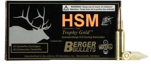<span style="font-weight:bolder; ">6.5</span> <span style="font-weight:bolder; ">Creedmoor</span> 20 Rounds Ammunition HSM 130 Grain Match Hunting VLD