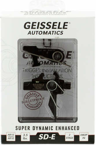Geissele Automatics 05167 SD-E Flat Bow Two Stage Trigger Black Finish
