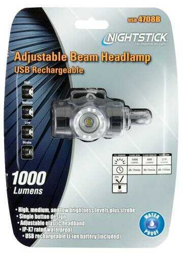 Nightstick Adjustable Beam Headlamp Usb Rechargeable