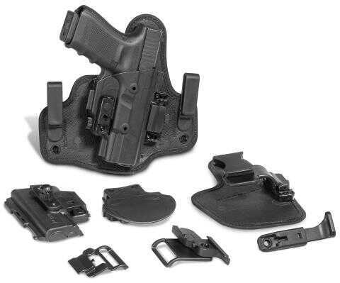 Alien Gear ShapeShift Starter Kit SIG P238 Modular Holster System IWB/OWB Multi-Holster Kit Right Handed Polymer Shell and Hardware with Synthetic Backers Black