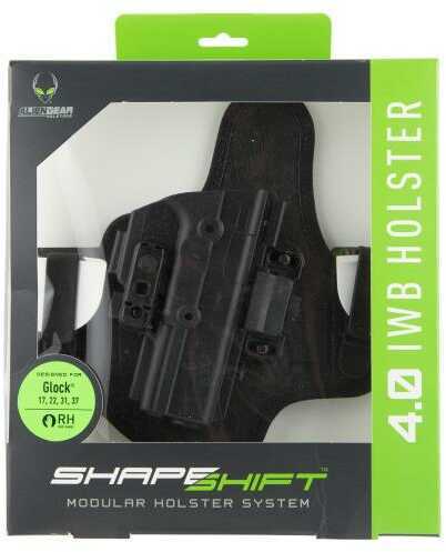 Alien Gear Holsters SSIW0404RHXX ShapeShift 4.0 S&W M&P Shield 9mm Black Polymer