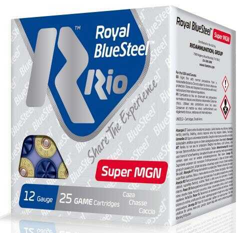 12 Gauge 25 Rounds Ammunition Rio 3 1/2" 3/8 oz Steel #BB