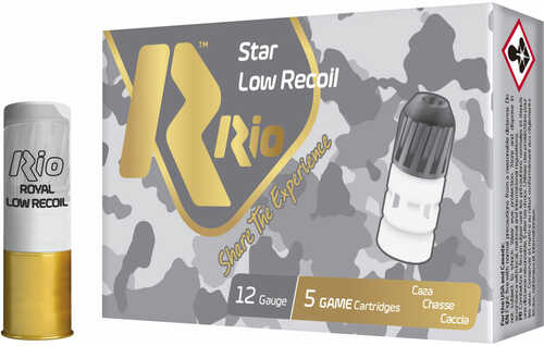 12 Gauge 5 Rounds Ammunition Rio 2 3/4" 1/8 oz Lead #Slug