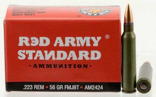 223 Remington 20 Rounds Ammunition Century Arms 56 Grain Full Metal Jacket