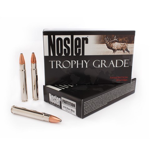 416 Remington Magnum 20 Rounds Ammunition Nosler 400 Grain Spitzer Boat Tail