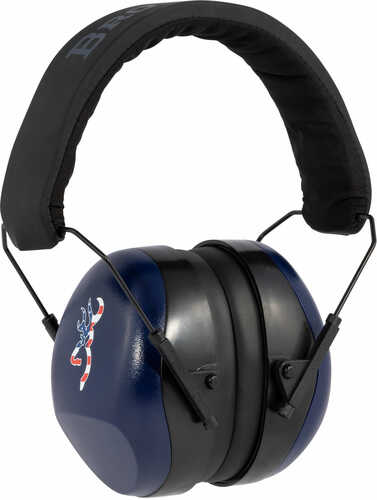 Browning 126387 Buckmark II Earmuff 26 Db Red/White/Blue