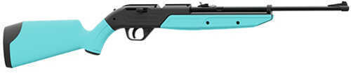 OPEN BOX: Crosman 760LB 760 Pumpmaster Air Rifle Bolt .177 Pellet/BB 18 Round Synthetic Light Blue Stock Black